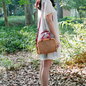 小林ミドリ竹籠 組色籠 新潟県