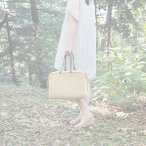 小林ミドリ竹籠 組色籠 新潟県